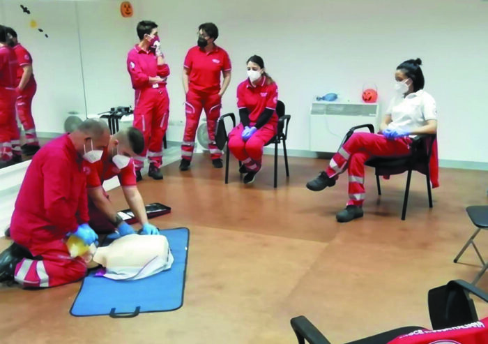 Croce Rossa impegnata in corsi di formazione