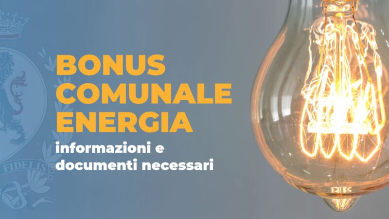 Bonus una tantum di euro 150 per fronteggiare i costi dell’energia elettrica, domande entro il 31 agosto.