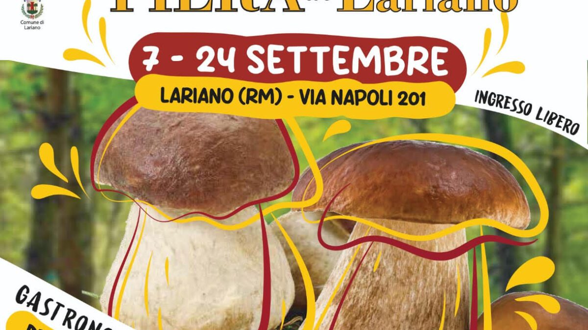 A Lariano la Festa del Fungo Porcino più importante d’Italia