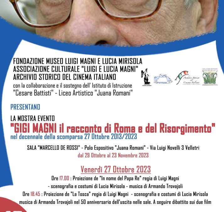 Dieci anni senza Gigi Magni. La mostra evento al Polo Espositivo Juana Romani