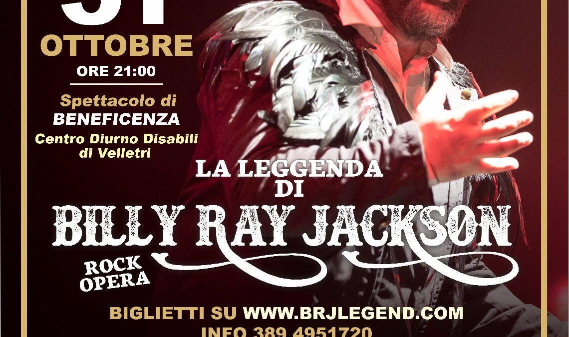 Velletri, “La Leggenda di Billy Ray Jackson” con i Bourbon on The Rock per una raccolta fondi