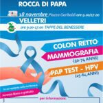 Velletri, torna l'unità mobile della ASL Roma 6 per gli screening gratuiti