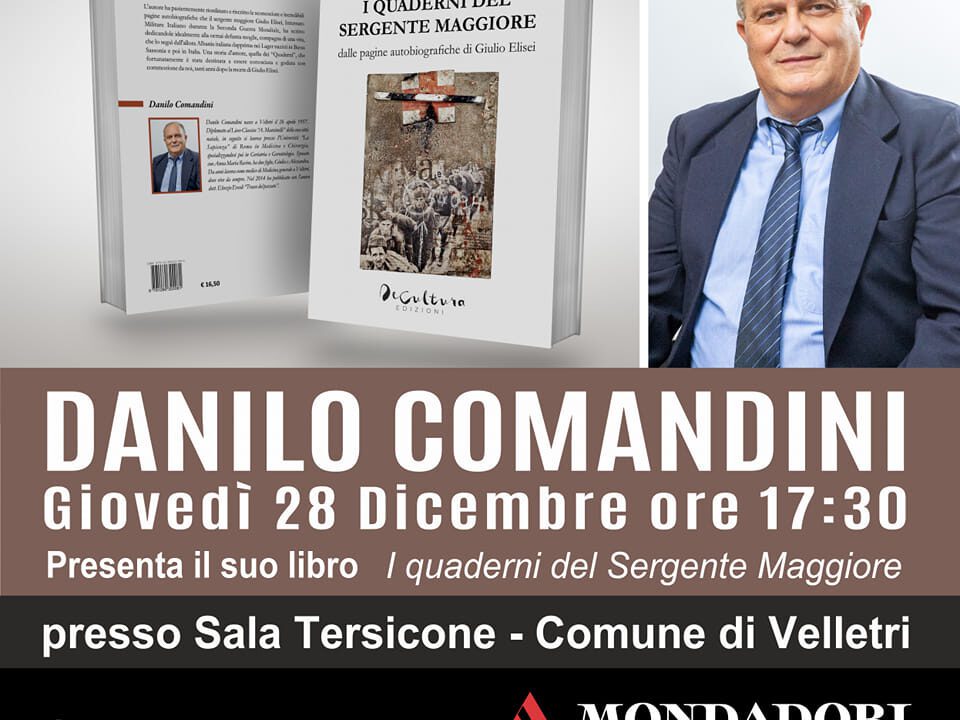 Danilo Comandini presenta “I quaderni del Sergente Maggiore”, in Sala Tersicore
