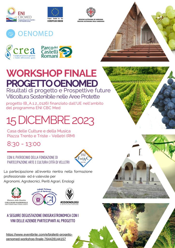 Al CREA, workshop conclusivo OENOMED per la viticultura sostenibile