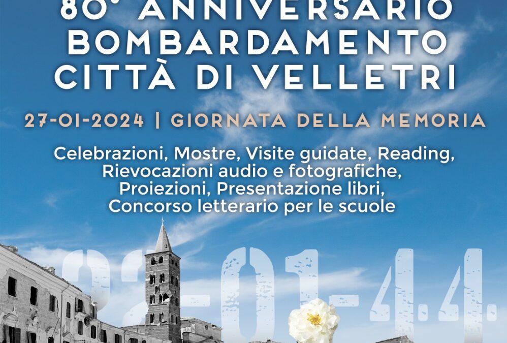 Velletri, “Non dimentichiamo” iniziative storico-culturali per gli 80 anni del bombardamento del 22 gennaio 1944