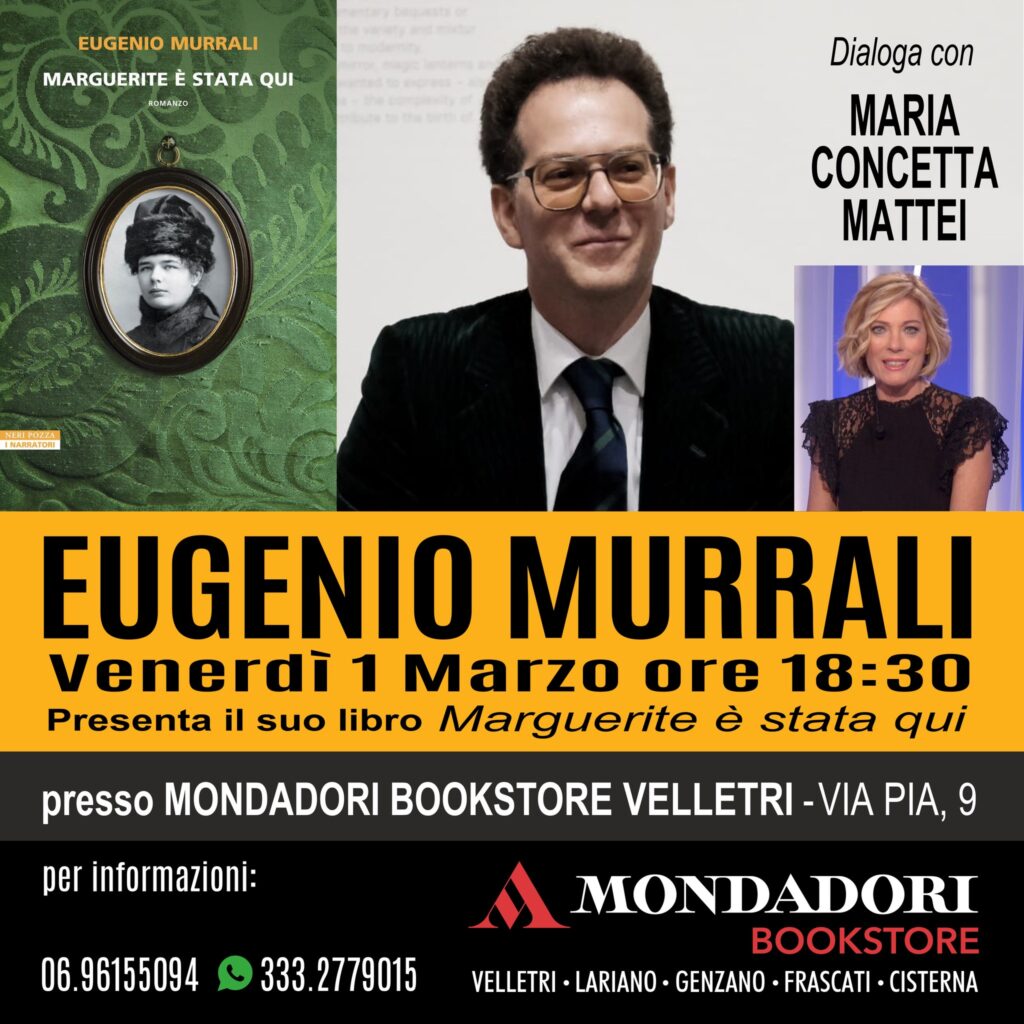 Eugenio Murrali presenta il suo nuovo libro alla Mondadori Bookstore di Velletri