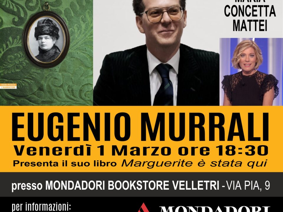 Eugenio Murrali presenta il suo nuovo libro alla Mondadori Bookstore di Velletri.