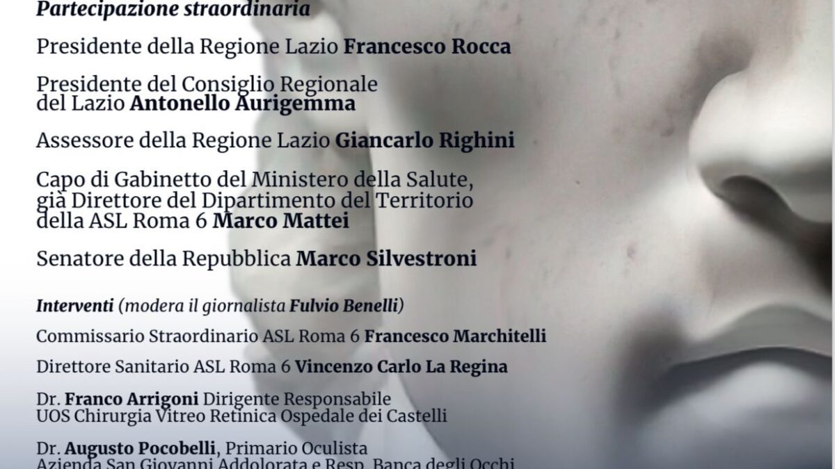 Presentazione di Chirurgia oculistica al NOC il Lazio tra le eccellenze mondiali
