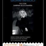 Teatro Artemisio - Sabrina Scuccimarra va in scena con “Giorni infelici”