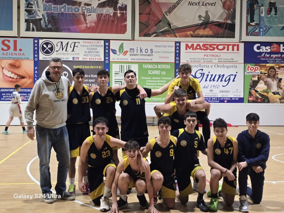Basket, Virtus Velletri nuova vittoria dell'Under 15 gold