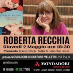 Roberta Recchia alla Mondadori Bookstore di Velletri per presentare il suo libro