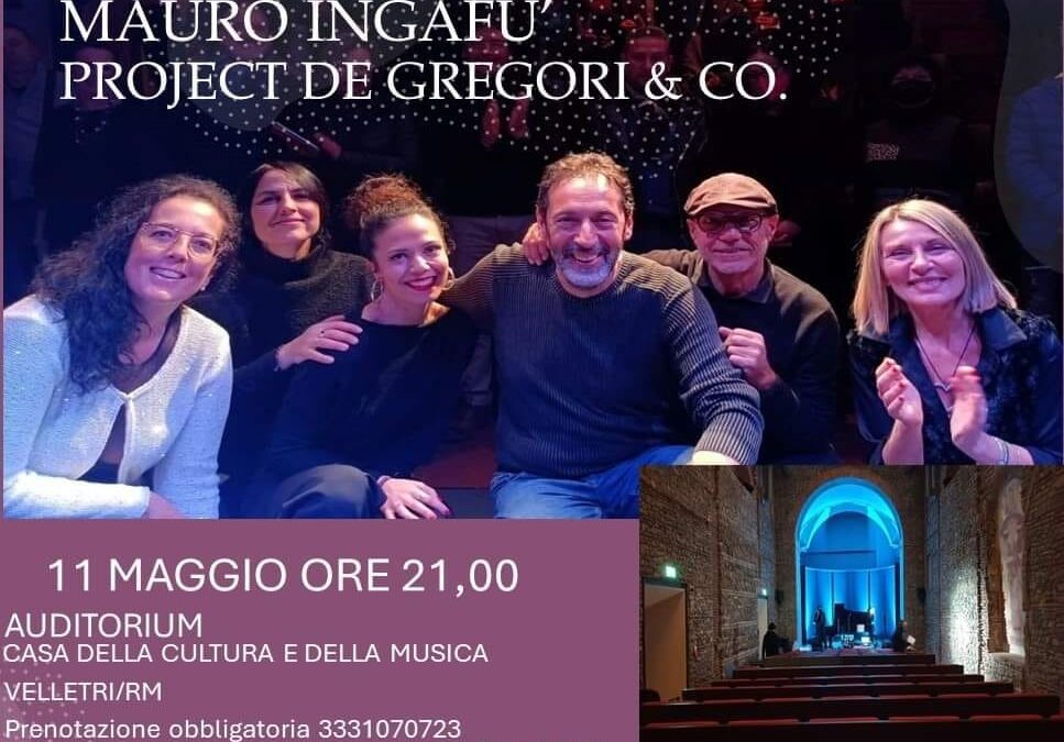 Il Mauro Ingafù Project De Gregori & Co., alla Casa delle Culture