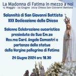 La Madonna di Fatima riparte lunedì 24 giugno