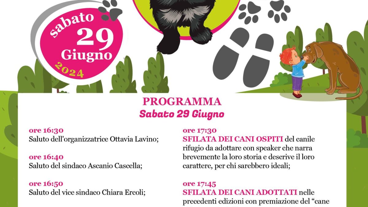 Un evento sull'adozione dei cani