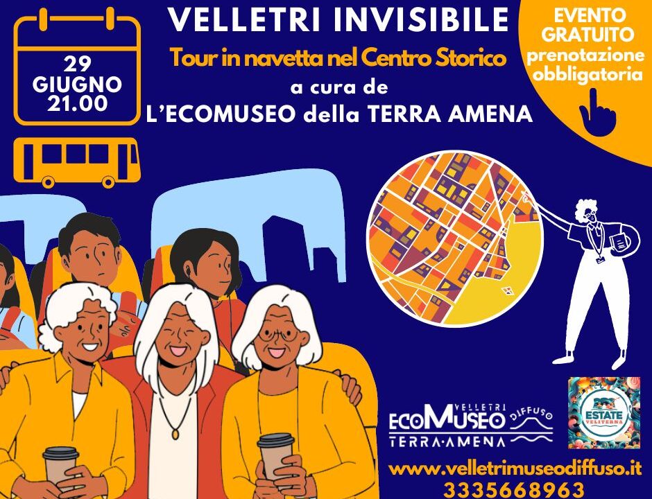 "Velletri Invisibile": Tour in navetta nel Centro Storico con l'Ecomuseo.