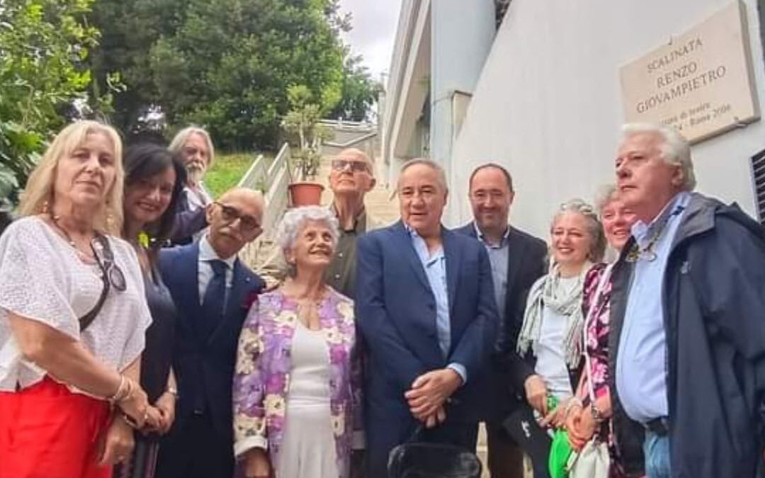 Velletri dedica una scalinata a Renzo Giovampietro