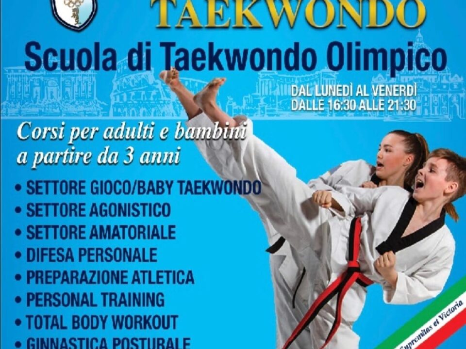 La scuola S.S. Lazio 1900 Taekwondo apre le iscrizioni