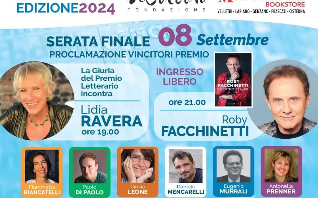 Domenica 8 settembre, serata finale di Velletri Libris con Roby Facchinetti