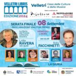 Domenica 8 settembre, serata finale di Velletri Libris con Roby Facchinetti