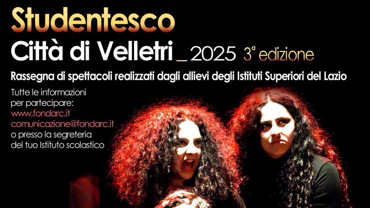 Velletri, Aperte le iscrizioni per il Palio Teatrale Studentesco 2025