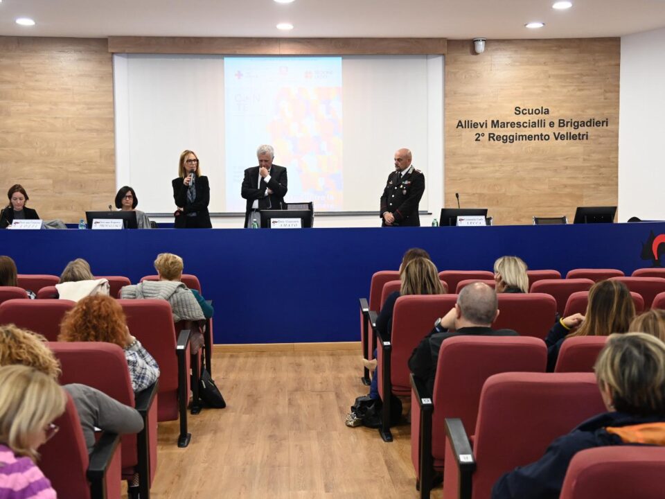 Progetto ''Con te contro la violenza di genere, alla Scuola e brigadieri dei Carabinieri di Velletri