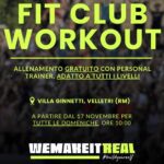 Dal 17 novembre, appuntamento gratuito con il fitness a Villa Ginnetti.