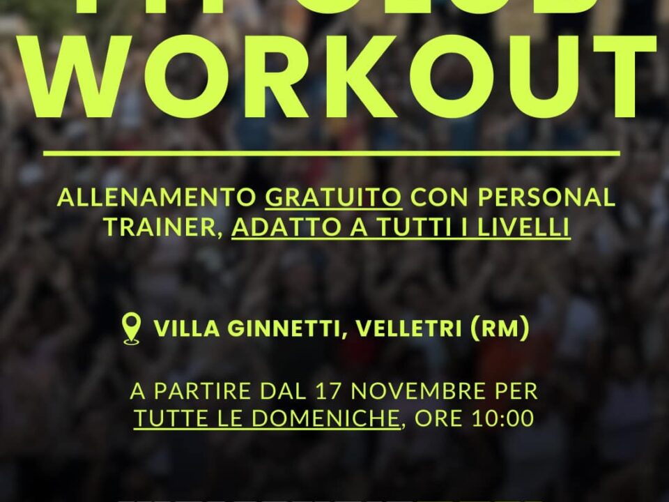 Dal 17 novembre, appuntamento gratuito con il fitness a Villa Ginnetti.