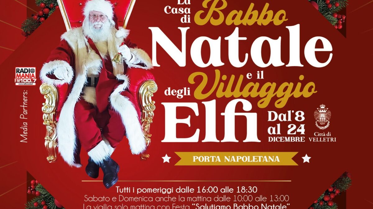 Il Natale a Velletri s’accende domenica 8 dicembre