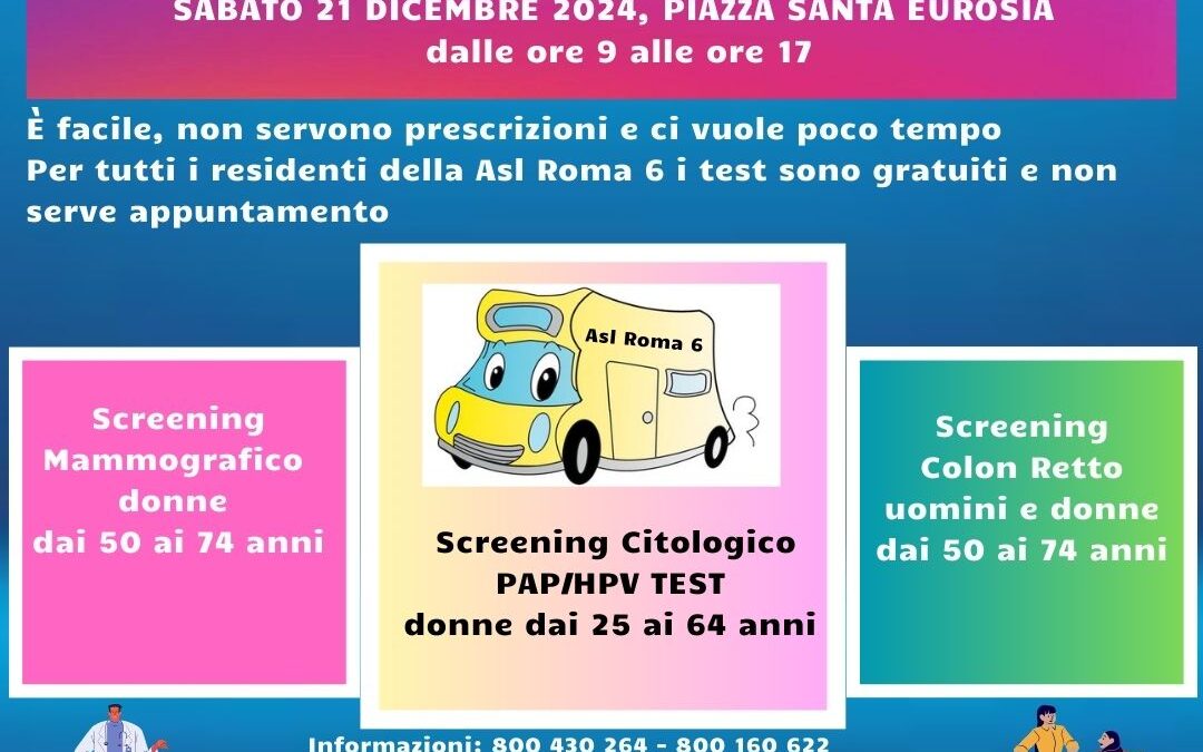 Lariano - Lariano – Open day degli Screening oncologici gratuiti