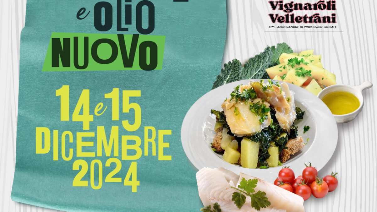 Velletri Sagra della Zuppa dei cavoletti e baccalà. Sabato 14 e domenica 15 dicembre al Mercato coperto