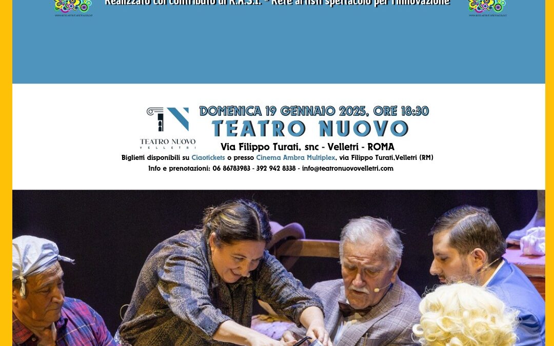 "'O Posto Fisso", commedia teatrale di Sara Ceracchi al Teatro Nuovo Velletri