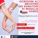 Donazione di midollo osseo il 14 giugno all’Ospedale dei Castelli la giornata per iscriversi al registro donatori